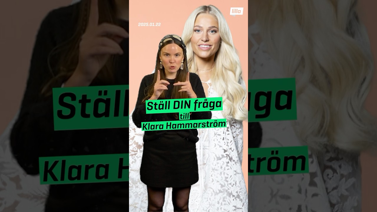 Kommentera dina fr&aring;gor till Klara Hammarstr&ouml;m! #lillaaktuellt #melodifestivalen