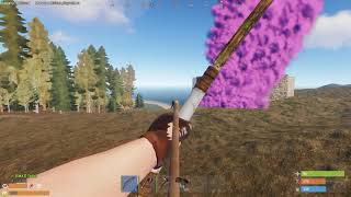 RUST bow vs pistol  1 vs 2
