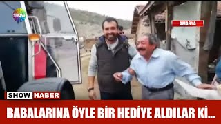 Babalarına öyle bir hediye aldılar ki...