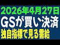 4/27 日経平均先物 オプション　GSが買い決済　新指標で見る需給