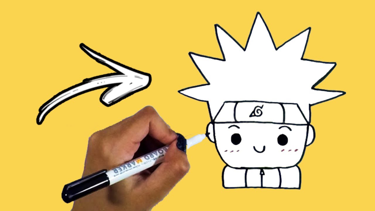 COMO DESENHAR O NARUTO KAWAII PASSO A PASSO