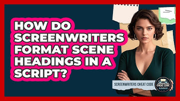 How Do Screenwriters Format Scene Headings In A Script? - Screenwriter
