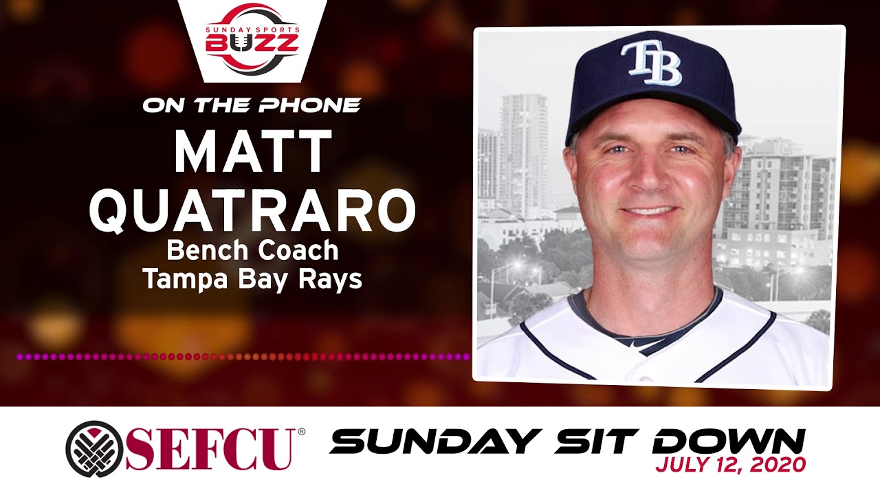 Tampa Bay Rays Bench Coach Matt Quatraro on Sunday Sports Buzz YouTube