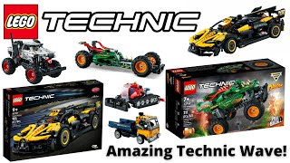 LEGO Technic 2023 Set Images (More Monster Jam, Bugatti Bolide, Snow Groomer + More!)