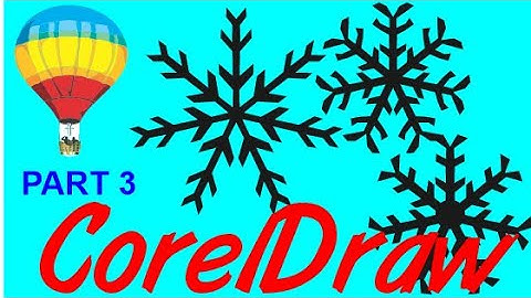 Corel Draw Tips & Tricks Symmetry Tool to make a Snowflake Part 3