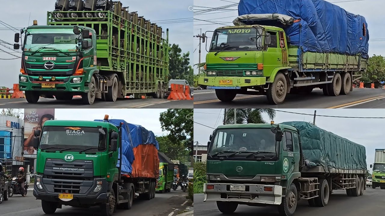 SPOTTING TRUCK WARNA HIJAU PART 2 • UD QUESTER, HINO RANGER 500, UD ...