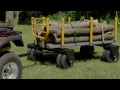 Bannon 3-in-1 Convertible Logging Wagon - 1,800-Lb. Capacity, 72in.L x 38in.W