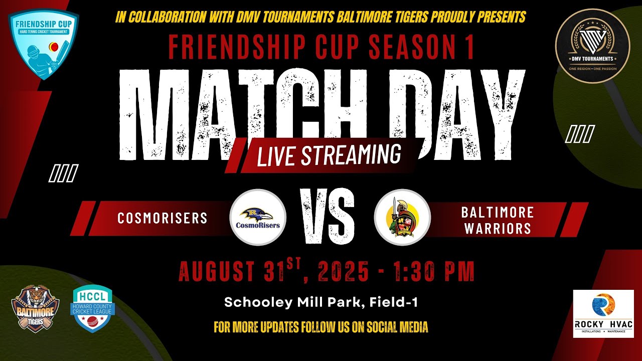FRIENDSHIP CUP 2025 - Cosmos Risers vs Baltimore Warriors - YouTube