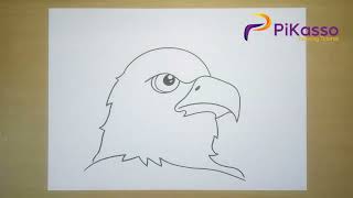 Realistic Bald Eagle Head Easy Drawing Tutorial