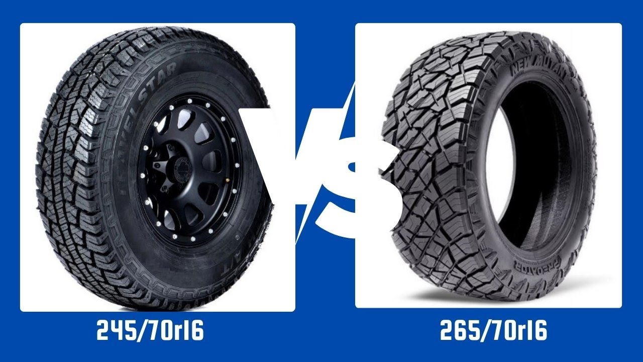 Tire Size 245/70r16 vs 265/70r16 - YouTube