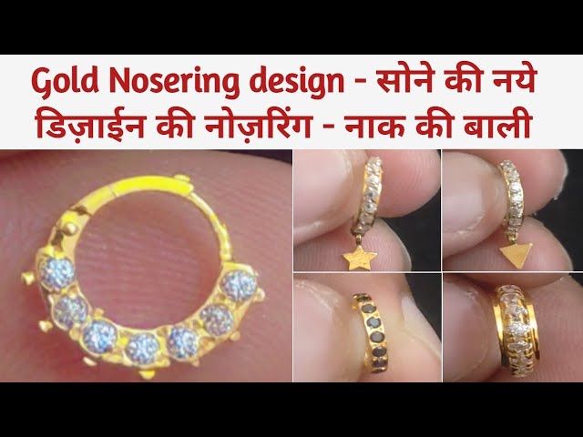 Buy JEWELLERYHUT 18k (750) Gold Nose Ring with Stone for Women/Saniya Mirza  Gold Nose Ring/Gold Nose Pin for women at Amazon.in