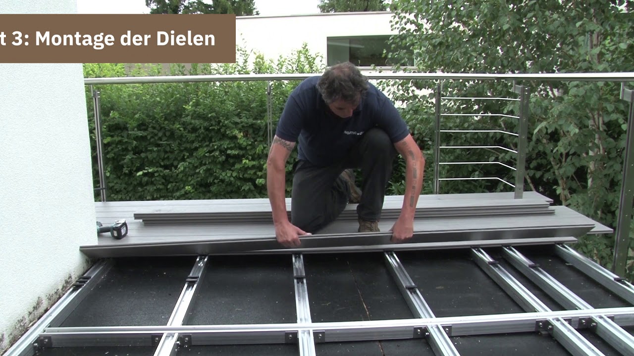 Montage Twinson Terrassensystem Majestic Massive Pro (WPC)