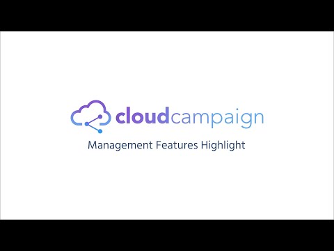 Cloud Campaign Management Features Quick Walkthrough