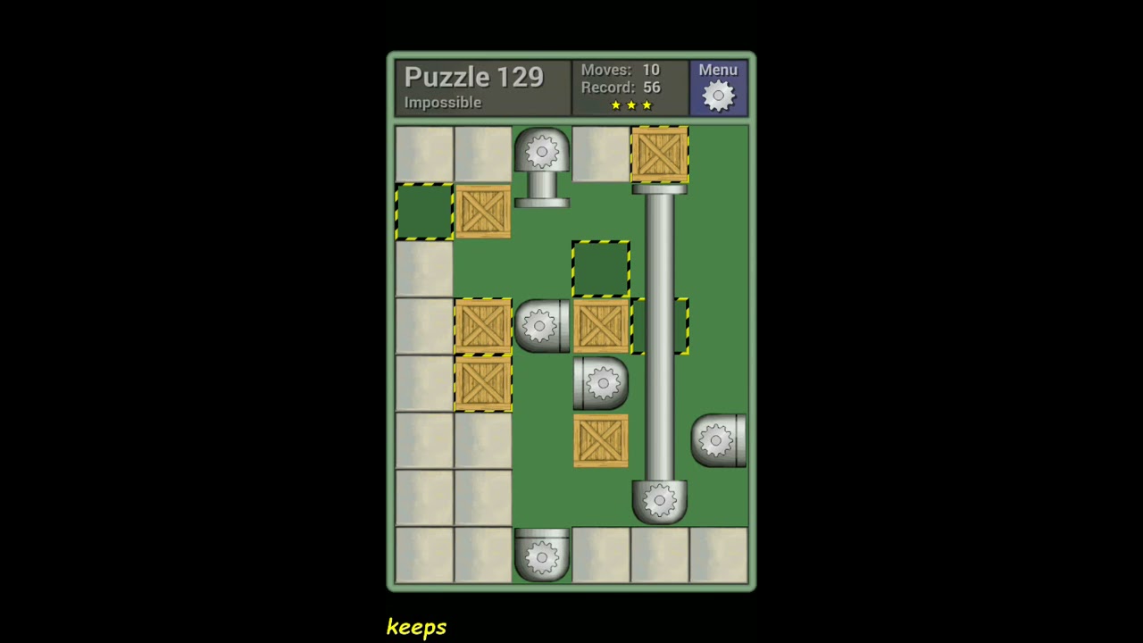 Pushing Machine (Impossible) Level Puzzle 129 - Perfect Solution