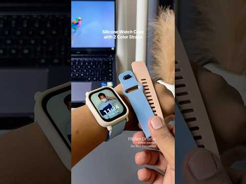 Silicone Watch Case With 2 Color Straps Redmiwatch5active Accesorios Silicone Case Straps 