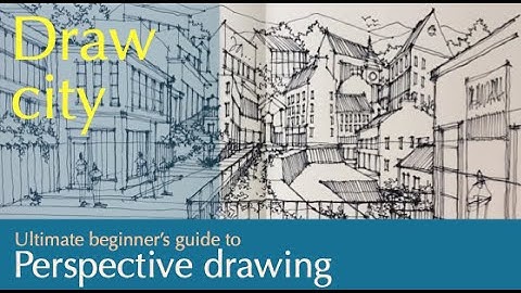 Perspective Drawing : Draw Cityscape 30: Streetscape view in multi point perspective. #shorts