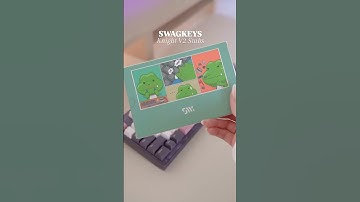 Swagkeys Transition Lite in purple #keyboard #switches #build #girly #tech