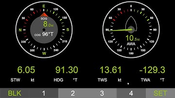Web gauges of Yacht Devices NMEA Gateways