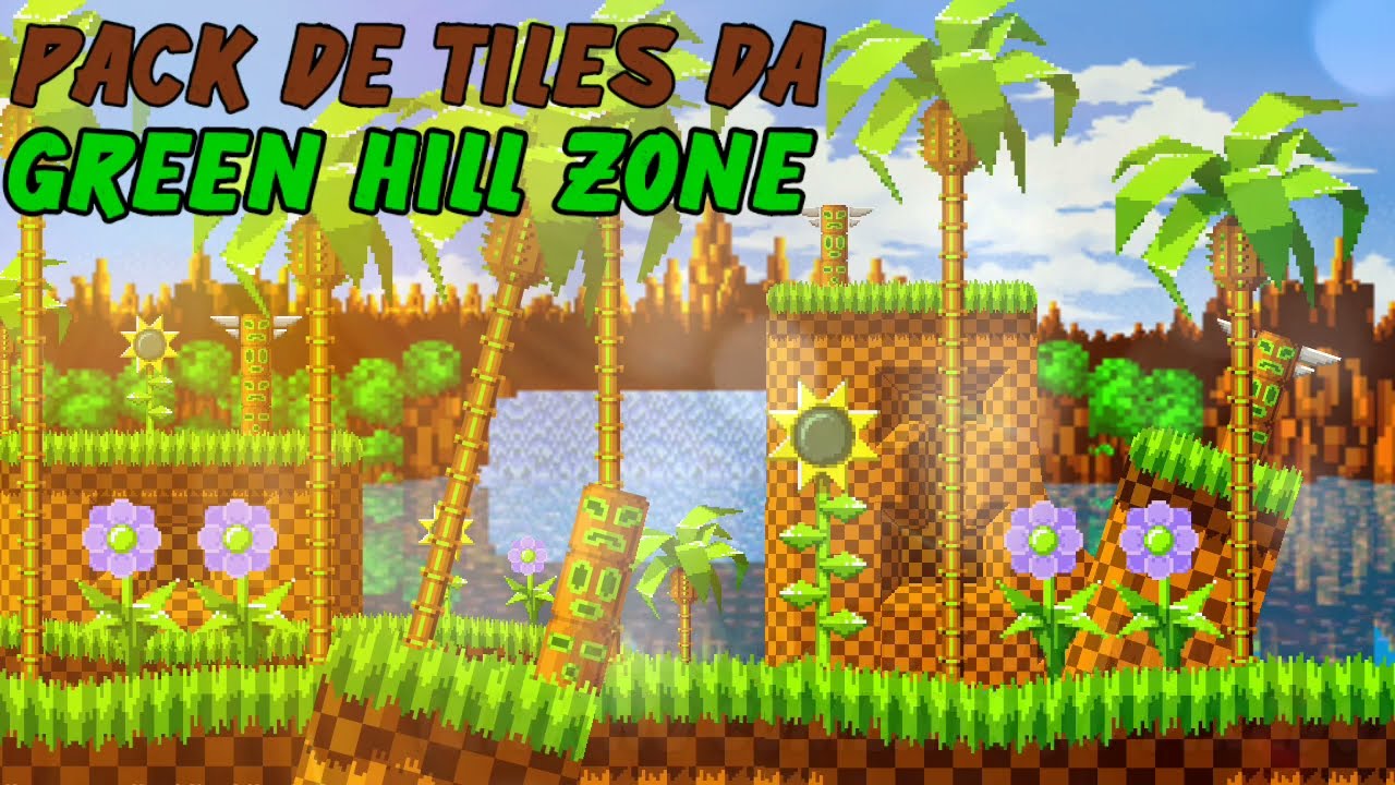 Pack de tiles da Green Hill Zone! :D 