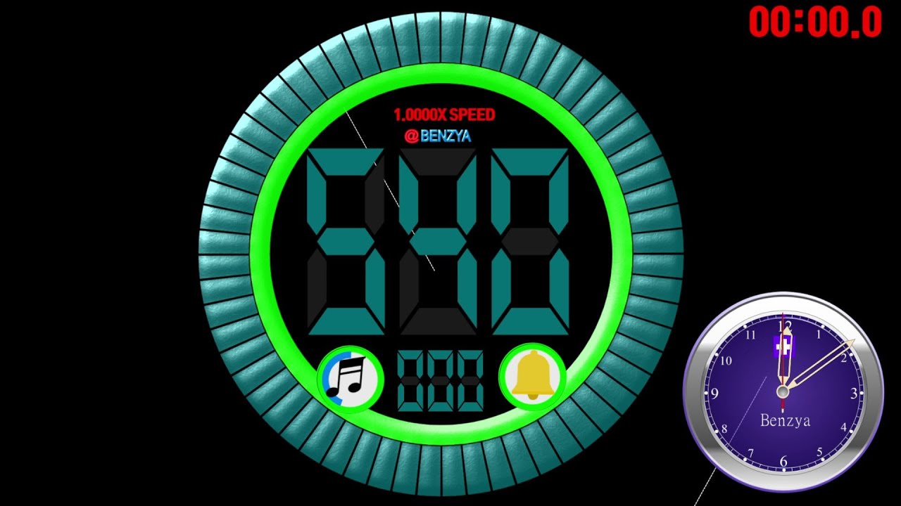 Разноцветный круг, таймер обратного отсчета на 540 секунд, будильник 🔔