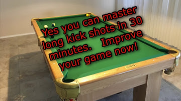 Learn to master kick shots in 30 minutes with this pool lesson.  This drill will get you there.