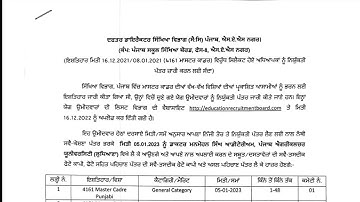 Punjab master cadre 4161 new update🥳🥳 || Punjab master cadre 4161 appointment letter🥳🥳 related video