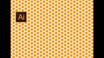 Adobe Illustrator tutorial- How to create honeycomb pattern design in illustrator