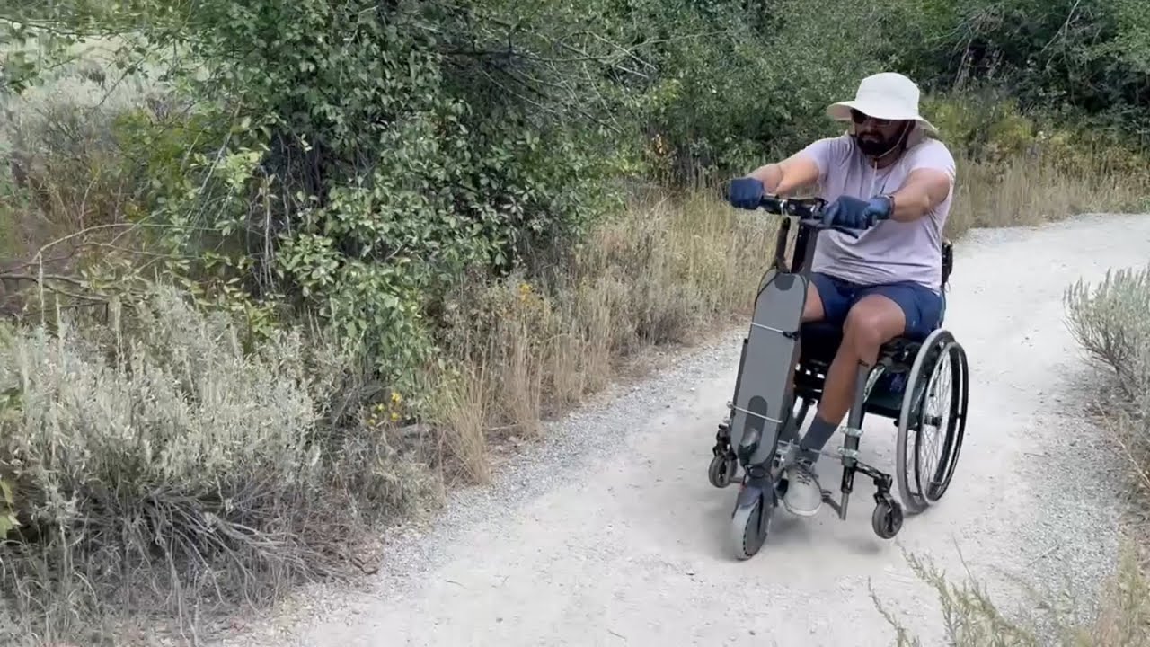 DIY $250 motorized wheelchair attachment
