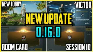 Pubg Mobile Lite New Update 0.16.0 Related Date || All New Feature New Lobby, Room Card, Victor ||