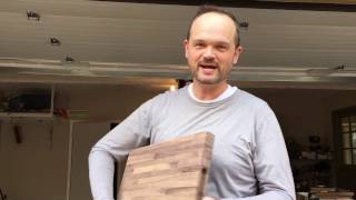 This video shows how to cut inset handles into a cutting board using a plunge router and a core box bit.
