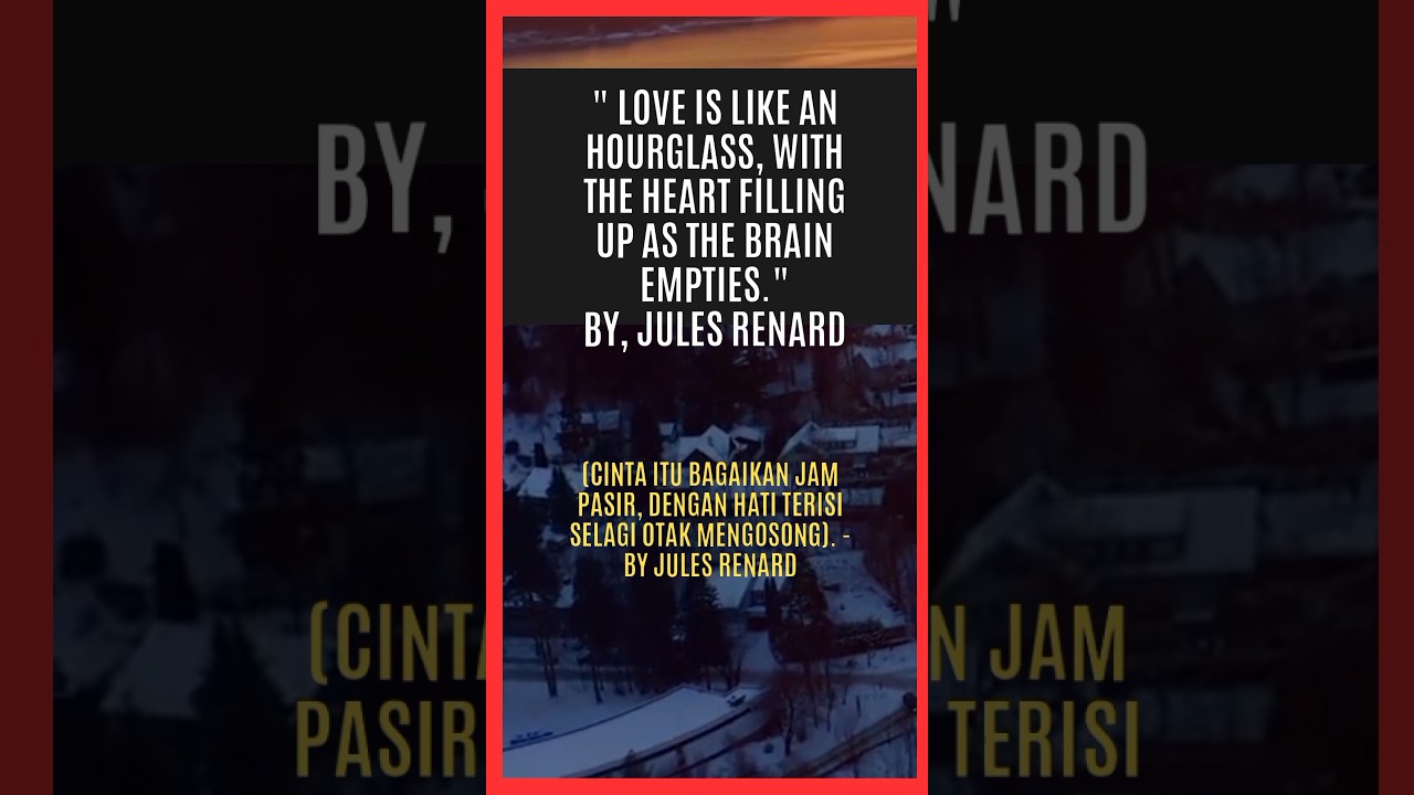 Love is like an hourglass, 