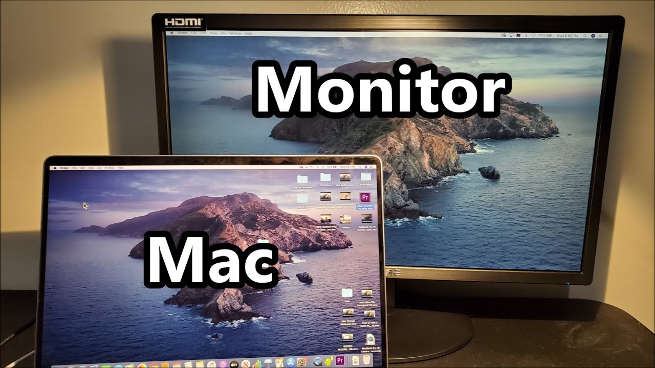 frisør industri Skifte tøj MacBook How to Connect to Monitor & Mirror/Extend/Change Main Display -  YouTube