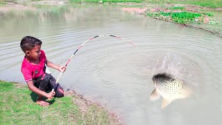 Fishing Video || Anyone will be impressed by the fishing talent of the boy  || Fish hunting