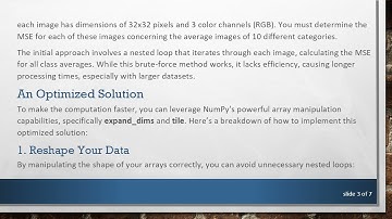 Calculate Mean Square Error Efficiently in Large Image Datasets