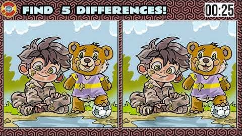 Find five differences,Spot The Difference #157