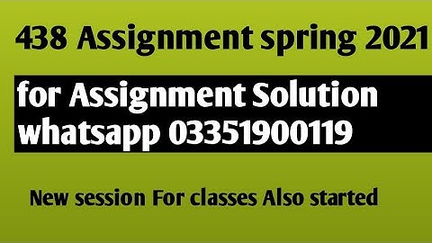 PRINCIPLES OF ACCOUNTING 438 solved assignment spring 2021 || 438 solved assignment spring 2021