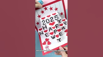 Mẫu THIỆP NĂM MỚI 2025 / Thiệp Tết 2025 Tự Làm / DIY Happy New Year Card 2025