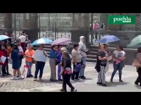 Segundo día de las reliquias de San Judas Tadeo en Puebla; registra fila kilométrica para acceder
