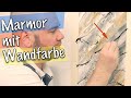 Marmor-Optik mit 2€ Wandfarbe selber machen | Spachteltechnik/Wandgestaltung