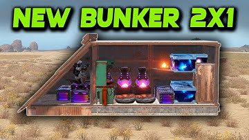 New BUNKER 2x1 In Rust / Rust Base Design 2025