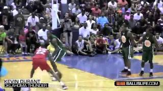 Kevin Durant battles Lebron James 1-on-1