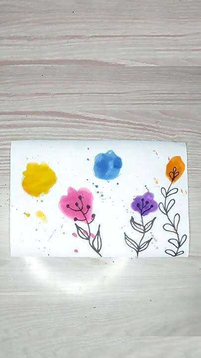 Как нарисовать красками/how to draw with paints - YouTube