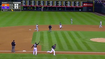 MIA@COL: Reynolds drives an RBI double to right field