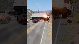 Realistic Highway Car Crashes #252