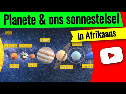 Planete en die sonnestelsel ▶ Leer al die planete in Afrikaans!