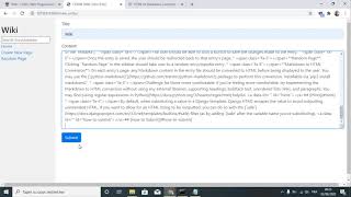 Project 1: Wiki | CS50 web 2020