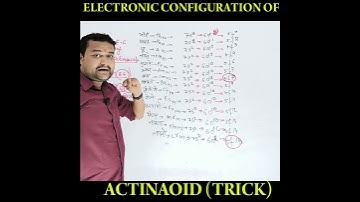 Electronic Configuration of Actinaoid | Short Trick |#chemistry #shorts