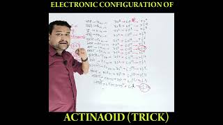 Electronic Configuration of Actinaoid | Short Trick |#chemistry #shorts