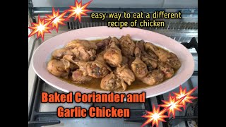 Baked Coriander and Garlic Chicken/Dhora Vlog