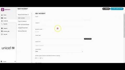 GBVIMS+: How to add an incident